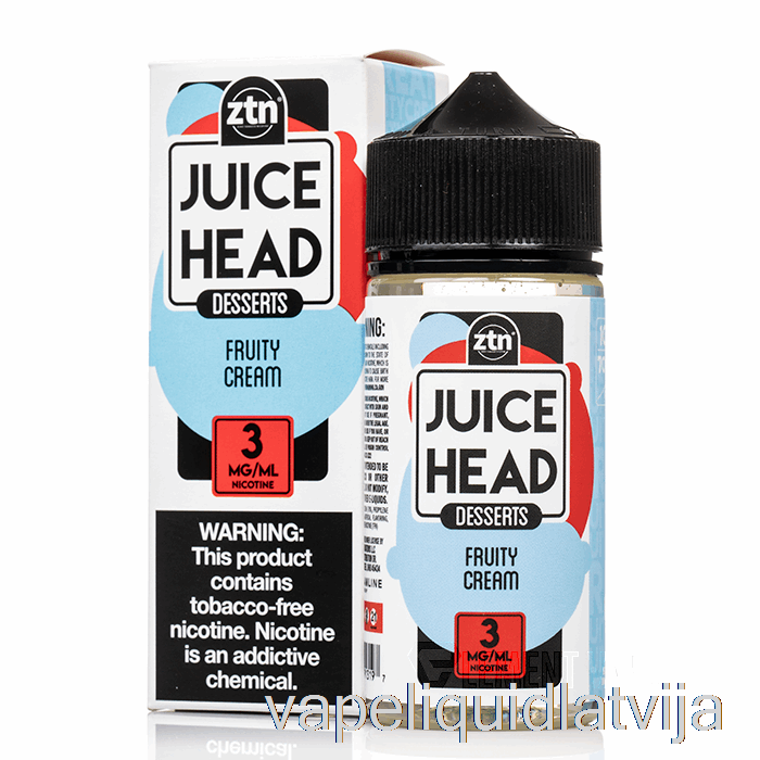 Augļu Krēms - Sulas Galva - 100ml 0mg Vape šķidrums